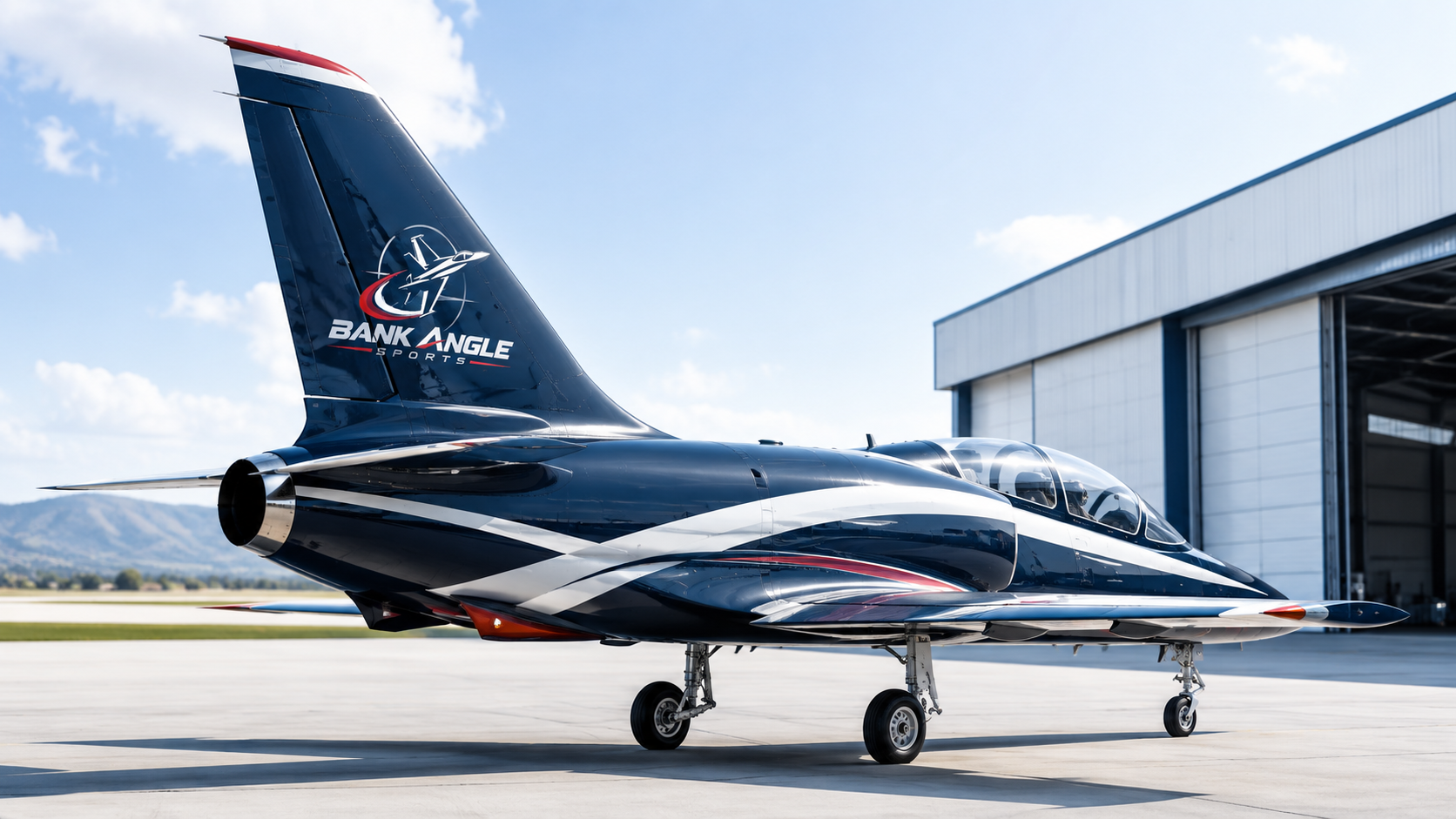 Bank Angle Sports L-39 on tarmac